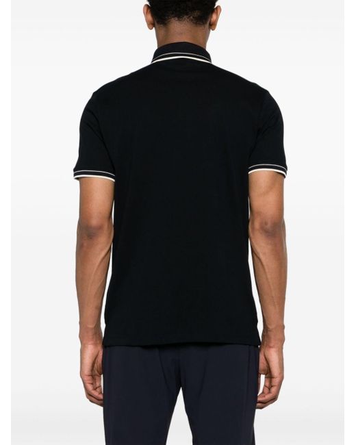 Emporio Armani Poloshirt mit Logo-Stickerei in Black für Herren