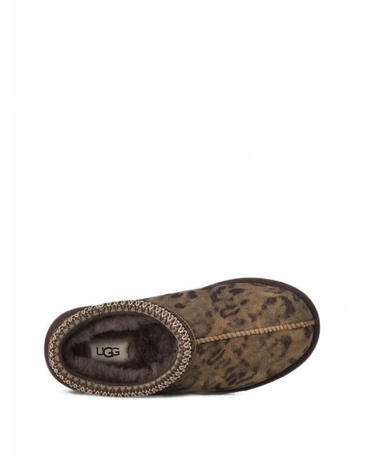 Ugg Brown Tasman Leopard-Print Mules