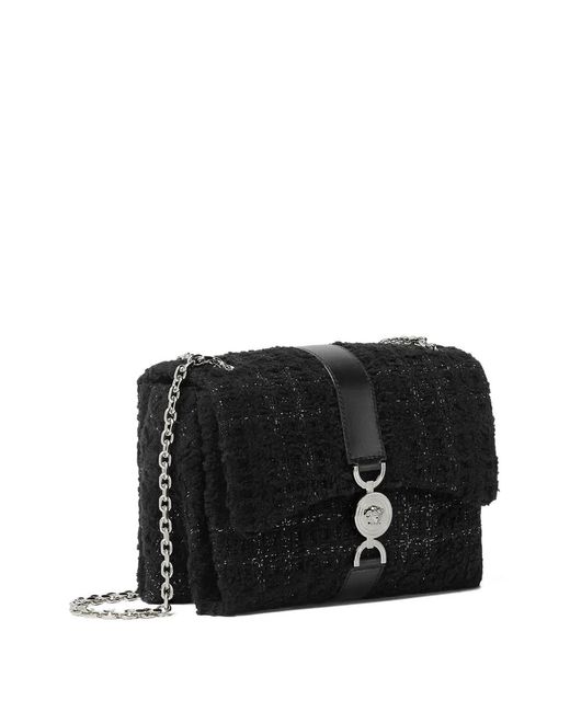 Versace Black Kleio Chain-Strap Cross Body Bag