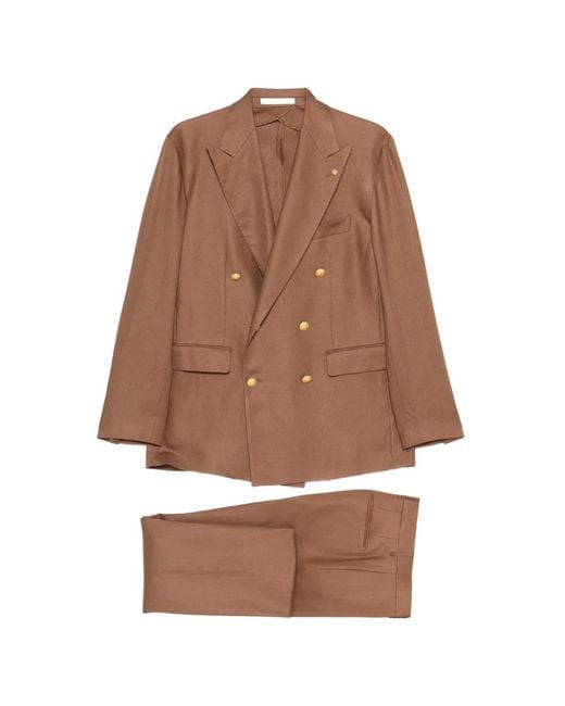 Tagliatore Brown Costume À Veste À Boutonnière Croisée for men