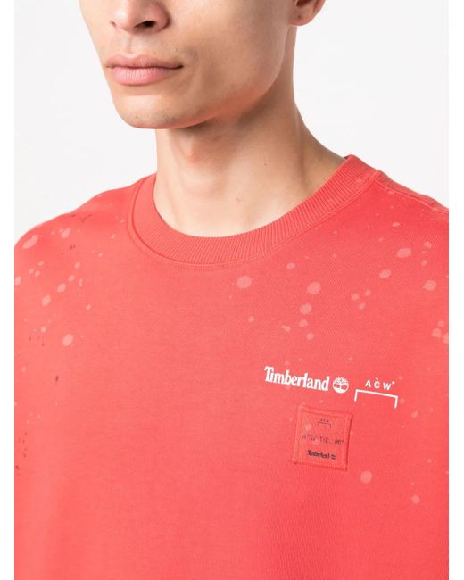 A_COLD_WALL* Pink X Timberland Crew-Neck Sweatshirt for men
