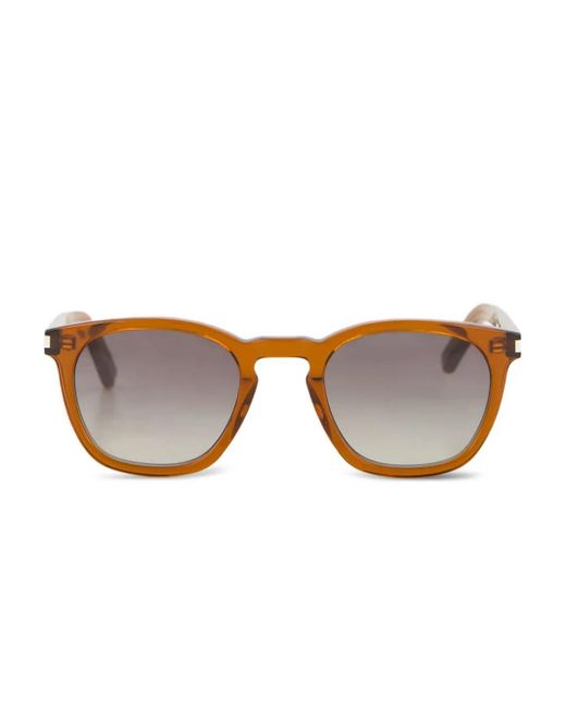 Saint Laurent Brown Sl 28 Square-Frame Sunglasses for men