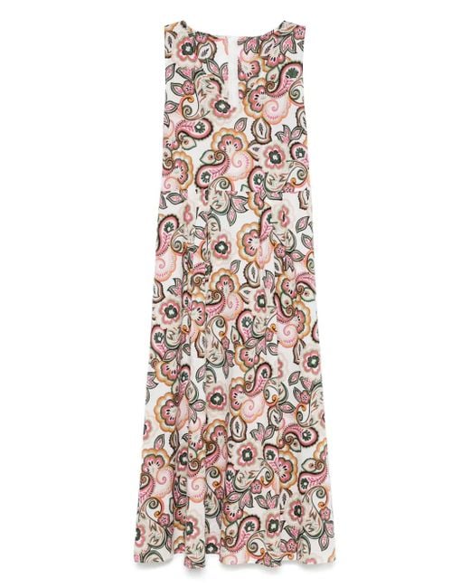 Marella Floral-print Dress Natural