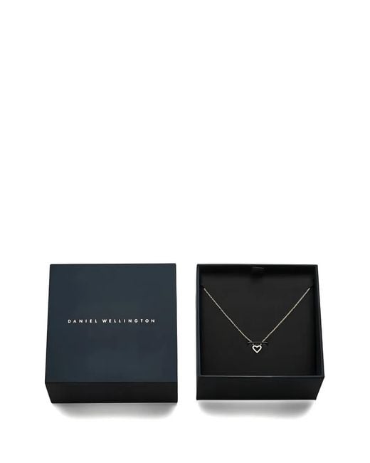 Daniel Wellington White Mirelle Heart-Pendant Necklace