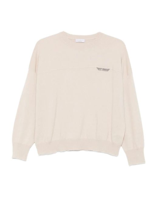 Brunello Cucinelli モニーレトリム セーター White