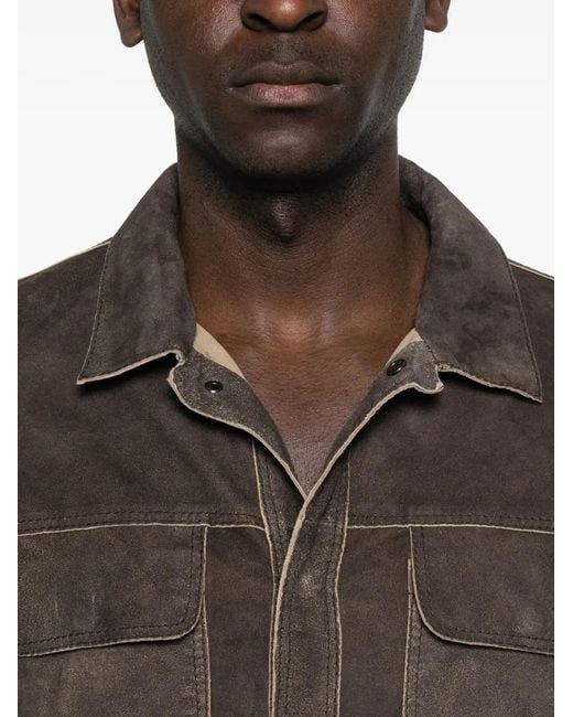 Giorgio Brato Brown Chemise À Poches Poitrine for men