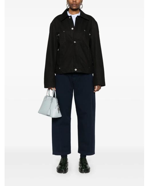 YMC Blue Twisted Trousers
