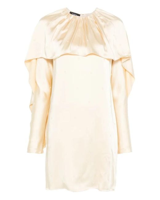 Robe Drapée À Design Superposé Rochas en coloris White