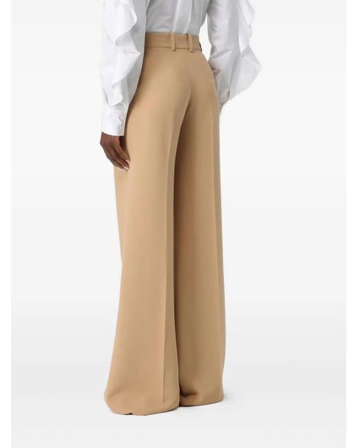 Ermanno Scervino Natural Wide-Leg Trousers