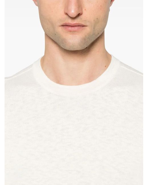 Stone Island Pullover Mit Kompass-Patch in White für Herren