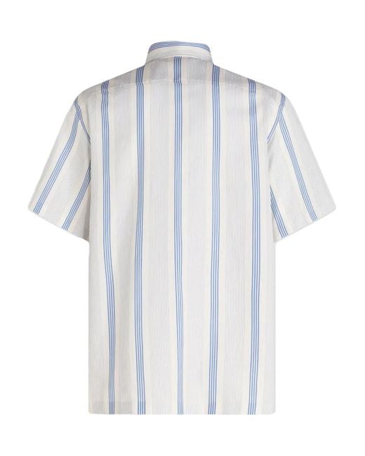 メンズ Etro Pegaso ロゴ シャツ Blue