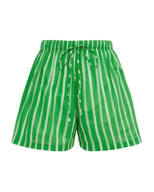 Faithfull The Brand Sereno ストライプ ショートパンツ Green