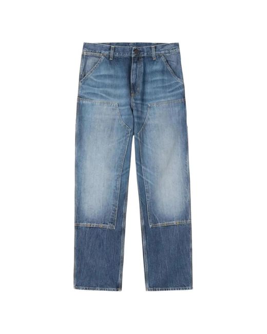 Carhartt Blue Double Knee Pants for men