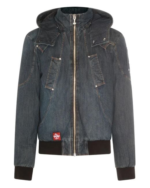Moose Knuckles Gray Hooded Cotton Jacket for men