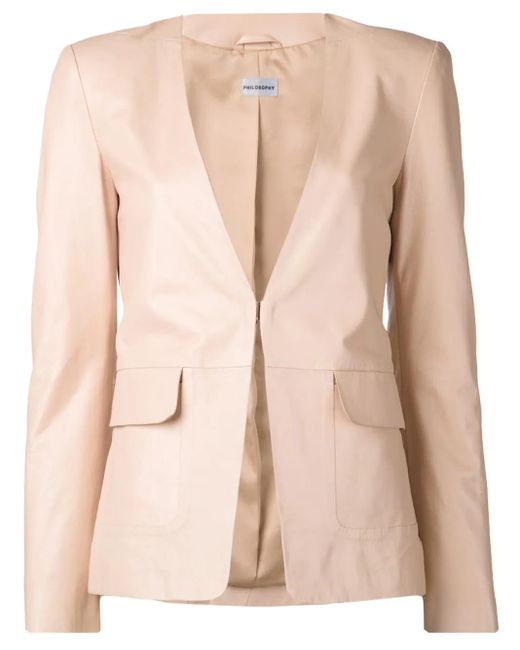 Structured Blazer di Philosophy Di Lorenzo Serafini in Natural