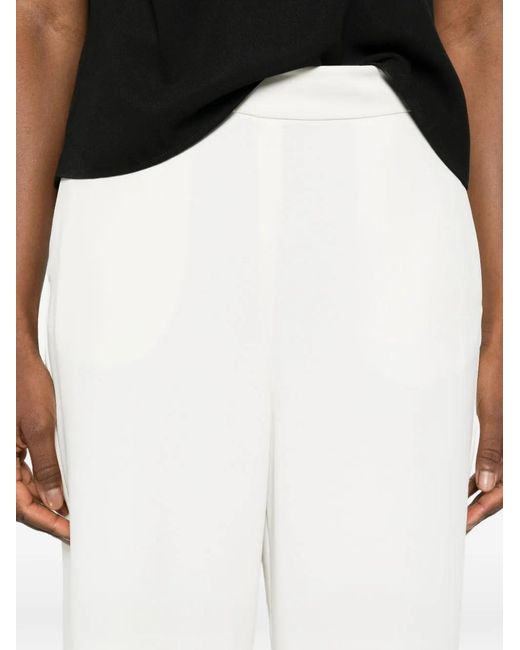 Pennyblack White Wide-Leg Trousers