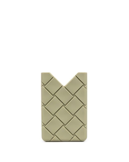 Bottega Veneta Green Intrecciato-design Card Holder for men