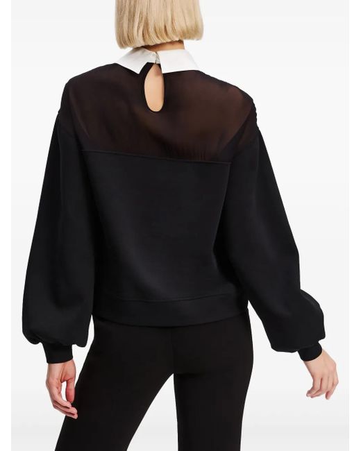 Karl Lagerfeld Black Logo-Print Sweatshirt
