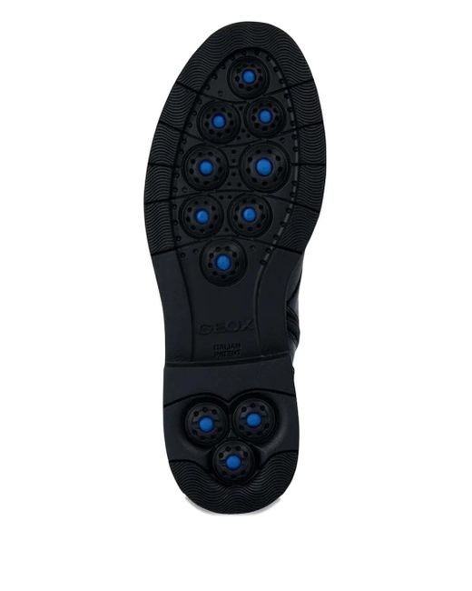 Geox Black Spherica Ec1 Lace-Up Zip Boots
