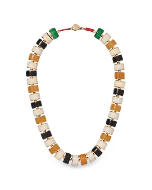 Roxanne Assoulin Metallic Stone Slice Necklace