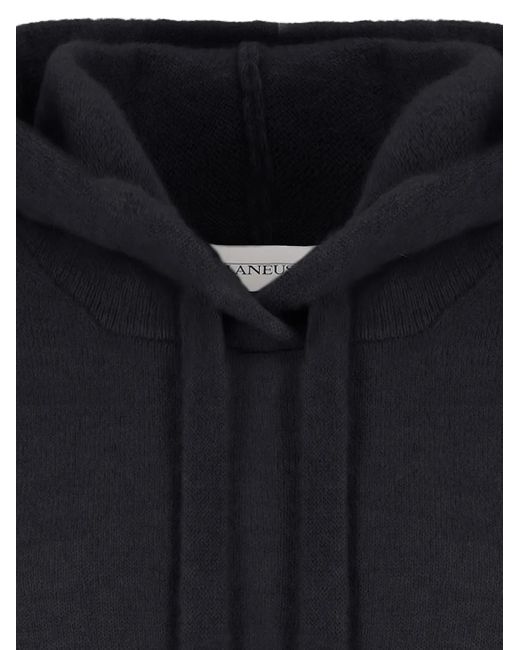 Laneus Blue Hooded Knitted Sweater for men