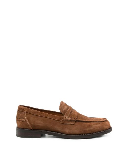 Vagabond Brown Steven Penny-Strap Loafers for men