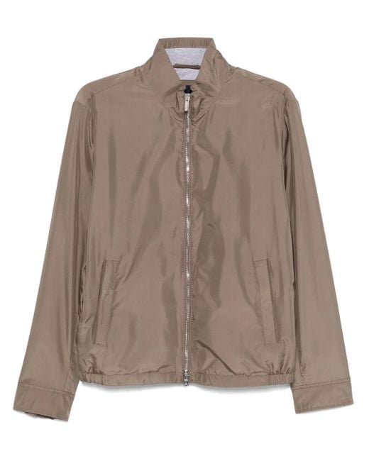 Paul & Shark Brown Silk Jacket for men