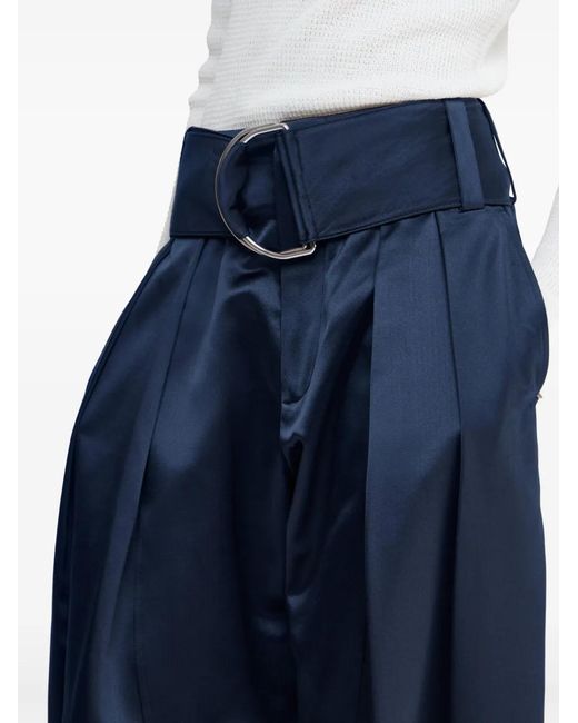J.W. Anderson Blue D-Ring Pleated Trousers