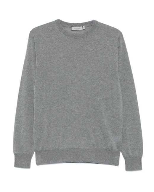 Maglione Girocollo di Canali in Gray da Uomo