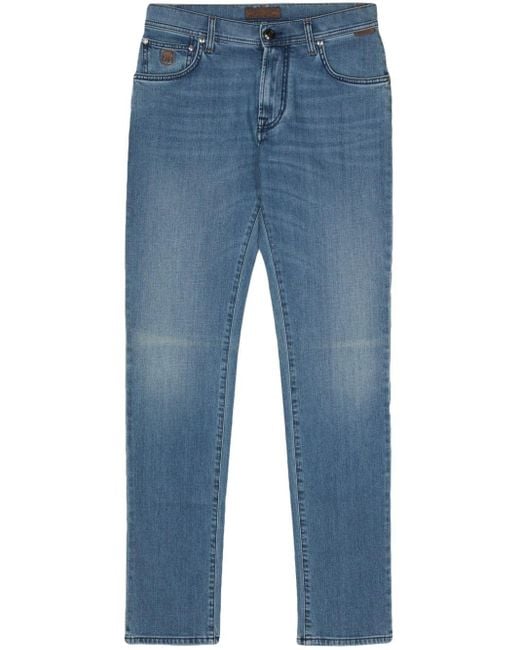 Corneliani Straight Jeans in het Blue voor heren
