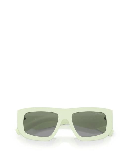 Prada Gray Geometric Sunglasses