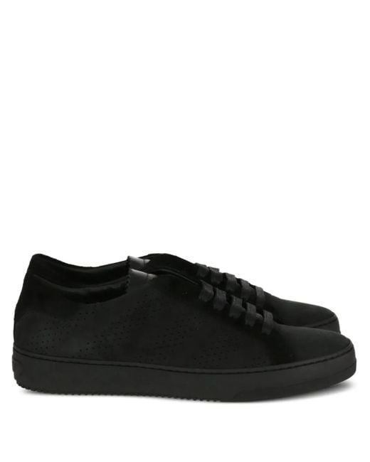 Off-White c/o Virgil Abloh Black Perforated Lace-Up Sneakers for men