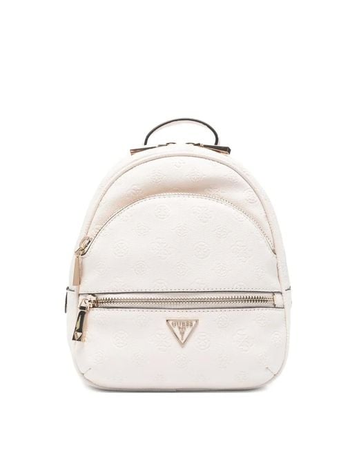 Guess White Manhattan Rucksack