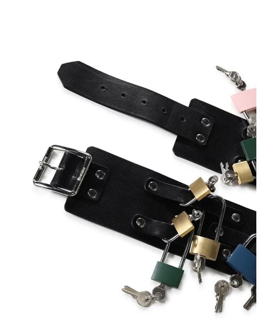 Marking Distance Black Ceinture Pont Des Arts À Cadenas for men
