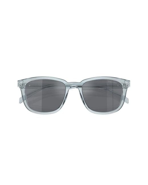 Prada Gray Prada Pr A21S Round Frame Sunglasses for men