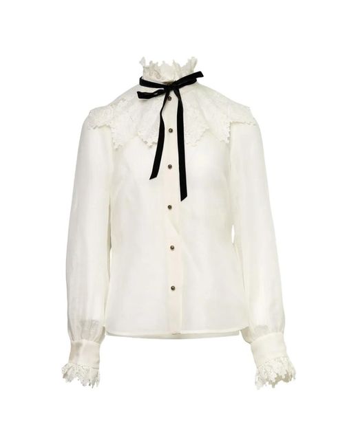 Zimmermann White Luna Blouse