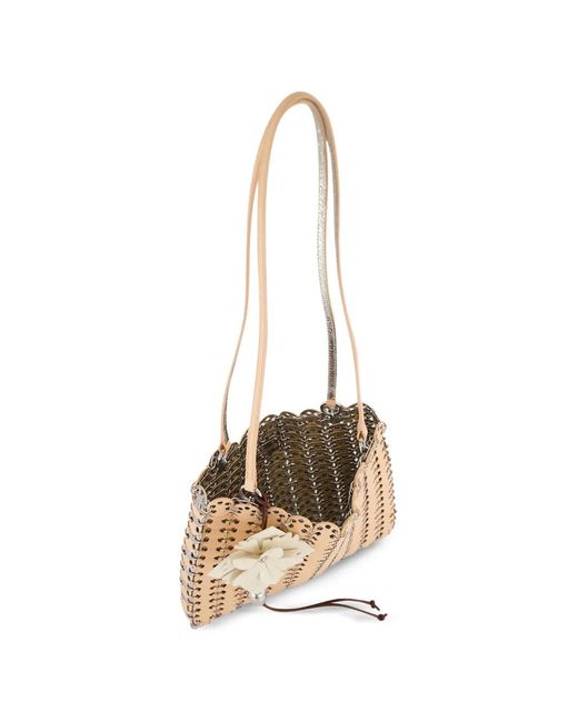 Rabanne Natural 1969 Flip Shoulder Bag