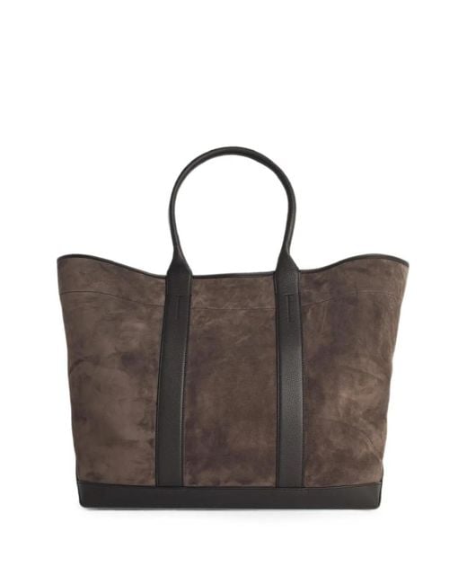 Tom Ford Brown Buckley Tote Bag for men
