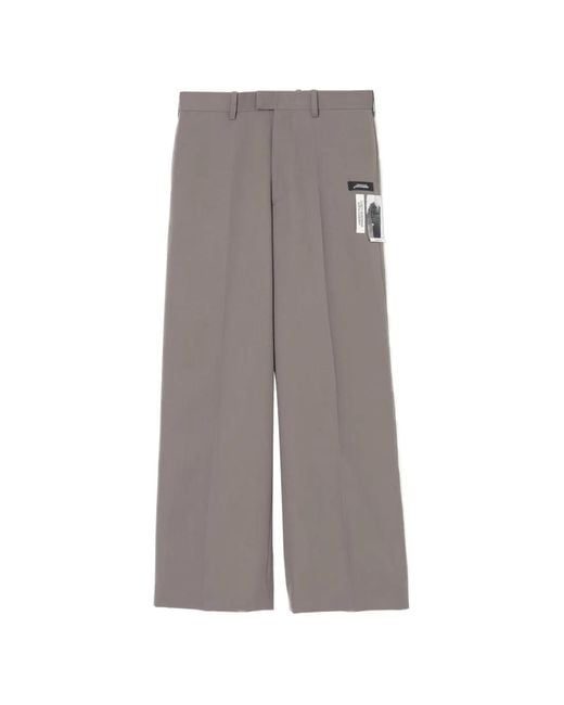 Undercover Gray Cindy Sherman Patch-Detail Trousers for men
