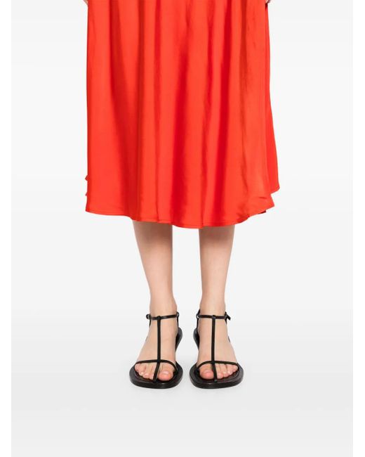 Jil Sander Orange Jupe À Coupe Mi-Longue