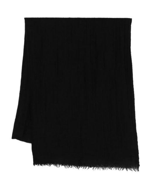 Faliero Sarti フレイドエッジ スカーフ Black