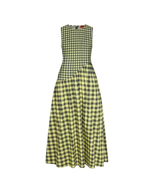 Simon Miller Green Laurel Gingham Maxi Dress
