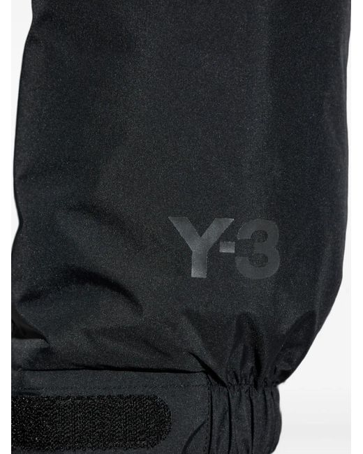 Y-3 Black Hooded Padded Jacket for men