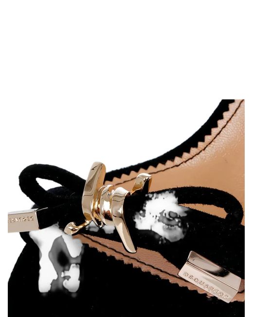 DSquared² Black Babe Wire Suede Sandals