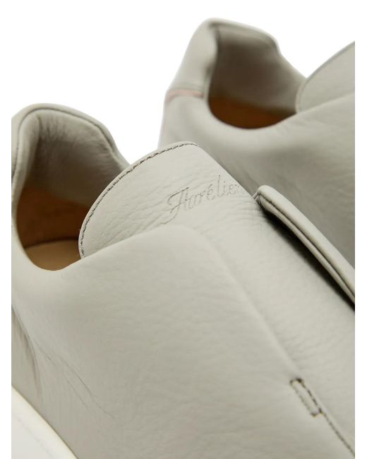 Aurélien White Aur3 Slip-On Sneakers for men