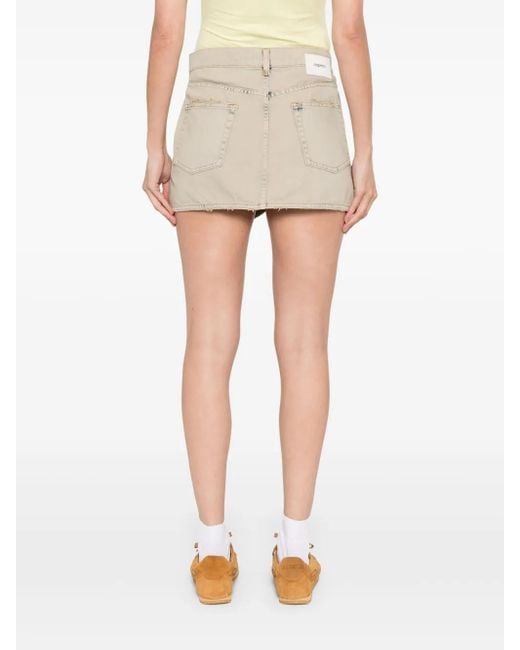 Coperni Natural Klassischer Jeans-Minirock