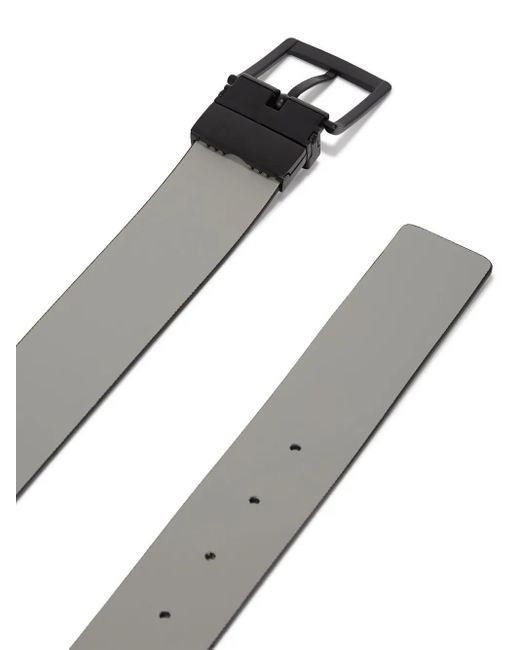 Karl Lagerfeld Black Reversible Leather Belt for men