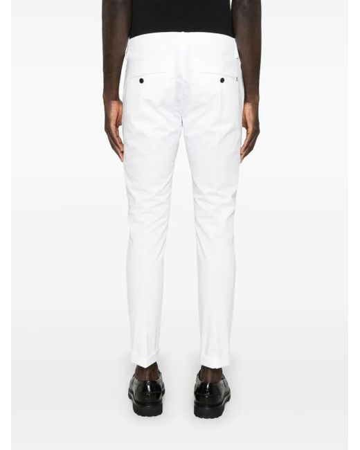 Dondup White Gaubert Chinos for men