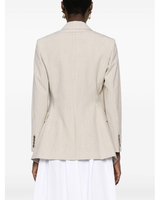 Theory White Etiennette Single-breasted Blazer