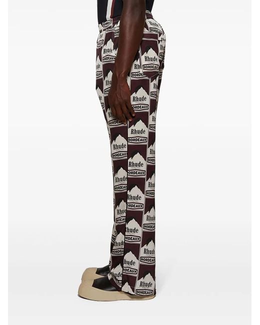 Rhude Black Moonlight Trousers for men